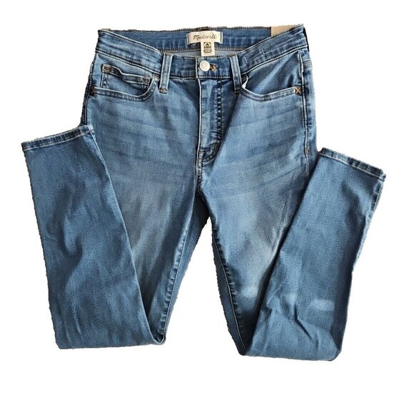 Madewell Jeans Women's Size 25P 26x25 Roadtripper Blue Medium Wash Style NG758 - Picture 2 of 16